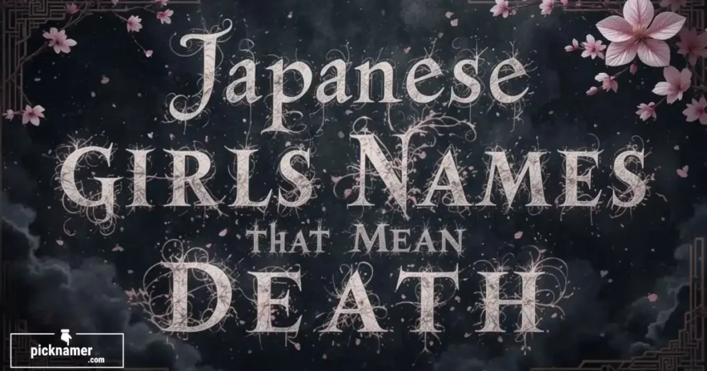 Japanese Girls Names That Mean Death